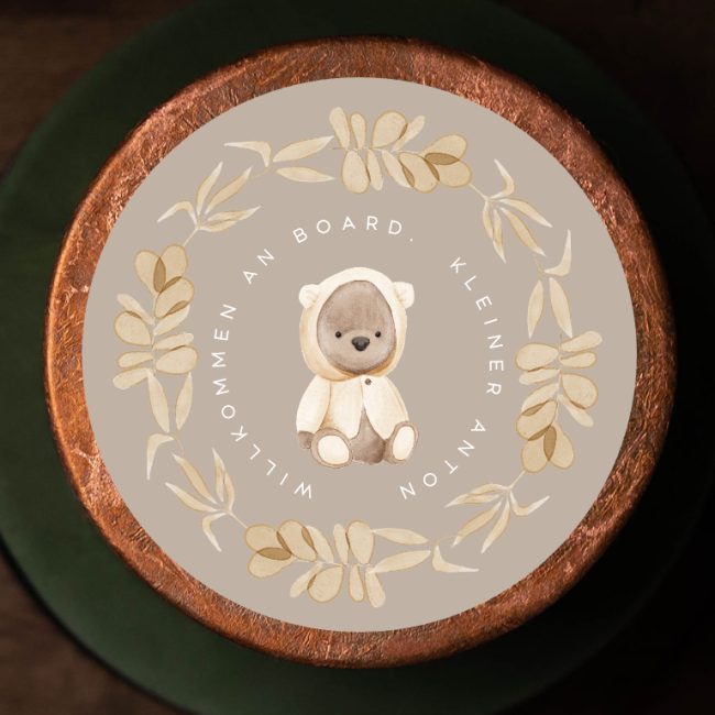 CAKEMOTION · finest edible designs · Tortenaufleger & Aufleger selbst gestalten · Esspapier · Onlineshop · Kuchen gestalten · Babyshower · It's a boy · Baby · Junge · Teddybär